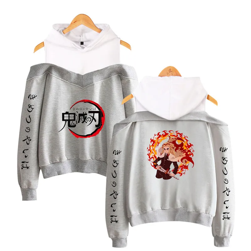 Creative Anime Demon Slayer Kimetsu no Yaiba Hoodie girls Women Off Shoulder Sweatshirts Nezuko Kamado Cosplay Costumes Clothes 
Creative Anime Demon Slayer Kimetsu no Yaiba Hoodie girls Women Off Shoulder Sweatshirts Nezuko Kamado Cosplay Costumes Clothes