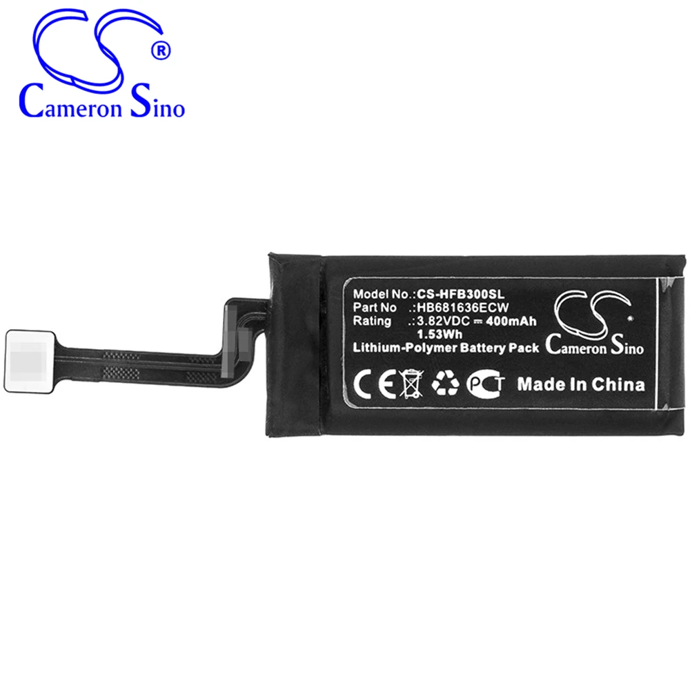 Аккумулятор Cameron Sino для беспроводной гарнитуры Huawei FreeBuds 3, HB681636ECW, 400 мАч
Аккумулятор Cameron Sino для беспроводной гарнитуры Huawei FreeBuds 3, HB681636ECW, 400 мАч