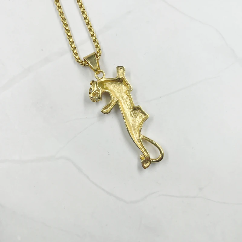 New Fashion Stainless Steel Jewelry Titanium steel Leopard Pendant With Chain Necklace,Pendant & Necklace For Man
New Fashion Stainless Steel Jewelry Titanium steel Leopard Pendant With Chain Necklace,Pendant & Necklace For Man