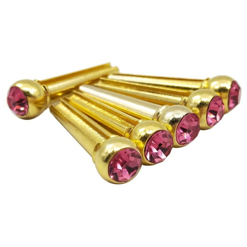 6 Pieces Acoustic Folk Guitar Replacement Bridge Pins with Mazarine Crystal Dot Musical Instrument Parts
6 Pieces Acoustic Folk Guitar Replacement Bridge Pins with Mazarine Crystal Dot Musical Instrument Parts