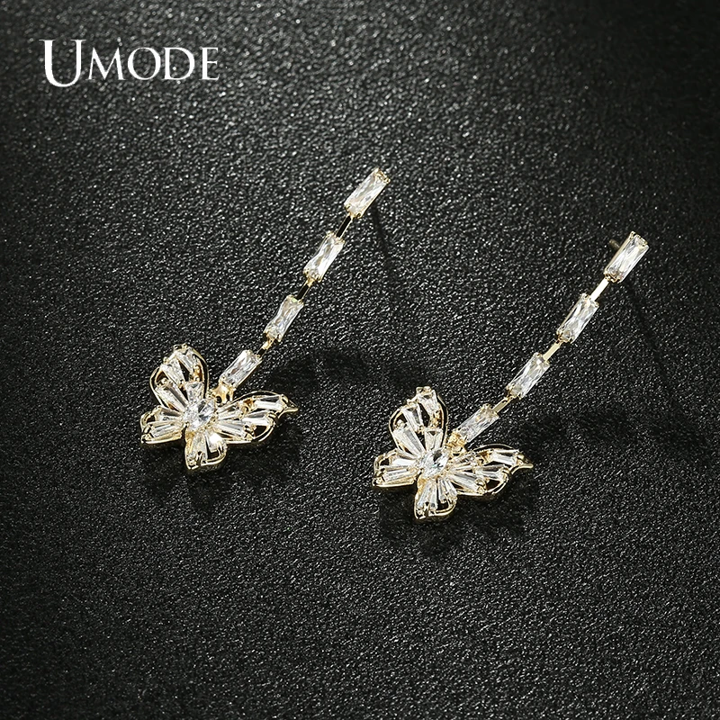 Новые серьги-подвески UMODE AAA +, циркониевые хрустальные бабочки, полые серьги для элегантных женщин, свадебные украшения, аксессуары UE0716
Новые серьги-подвески UMODE AAA +, циркониевые хрустальные бабочки, полые серьги для элегантных женщин, свадебные украшения, аксессуары UE0716