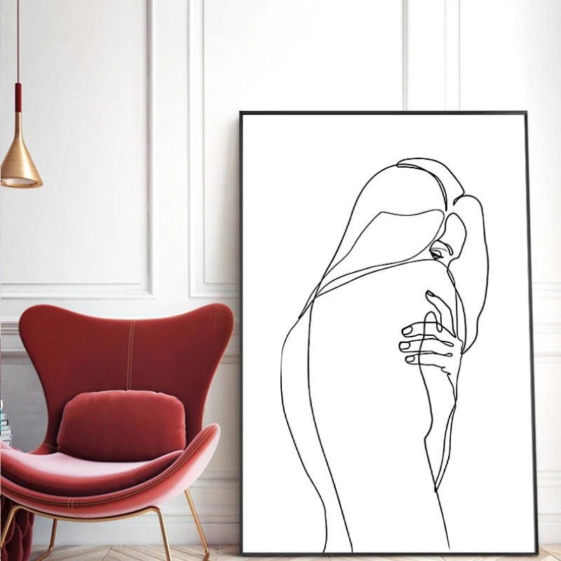 Modern Minimalist Black, White and Gray Decorative Painting Art Abstract Minority Lines Nordic Simple Bedroom Living Room Murals
Modern Minimalist Black, White and Gray Decorative Painting Art Abstract Minority Lines Nordic Simple Bedroom Living Room Murals