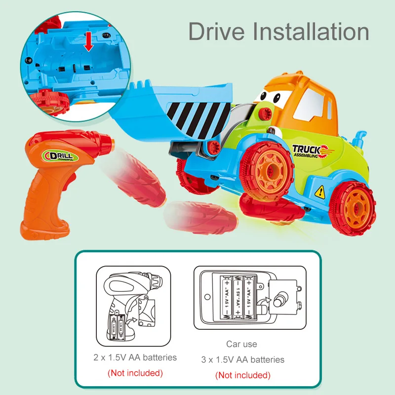 New Infrared Remote Control Truck Electric Drill Children Toys Two-Way Electric Screw Disassembly Toys Children Educational Toys
New Infrared Remote Control Truck Electric Drill Children Toys Two-Way Electric Screw Disassembly Toys Children Educational Toys
