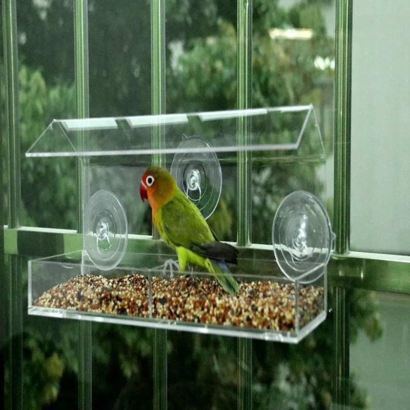 Acrylic Bird Cages Parrot Transparent Bird Feeder Seed Peanut Hanging Suction Alimentador Adsorption Bird House Bird Nest
Acrylic Bird Cages Parrot Transparent Bird Feeder Seed Peanut Hanging Suction Alimentador Adsorption Bird House Bird Nest