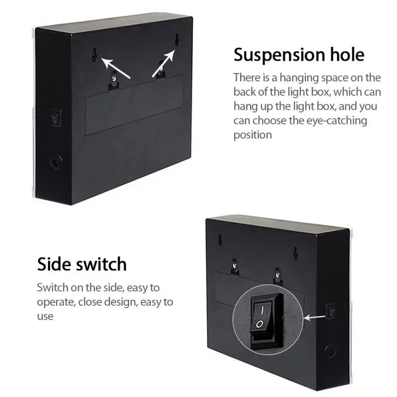 LED Combination Light Box Night Table Desk Lamp A4 A5 A6 DIY Letters Symbol Cards Decor USB/Battery Powered Message Board Lights 
LED Combination Light Box Night Table Desk Lamp A4 A5 A6 DIY Letters Symbol Cards Decor USB/Battery Powered Message Board Lights