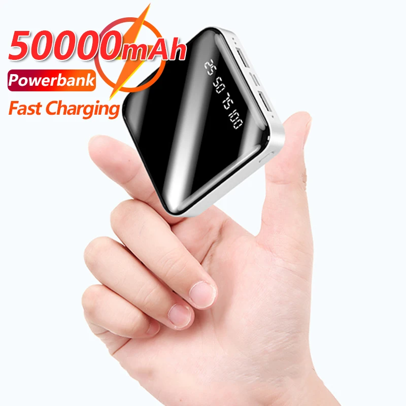 Mini PowerBank 50000mAh Mirror with Digital Display Flashlight 2USB Portable Charger High-capacity External Battery Fast Charger
Mini PowerBank 50000mAh Mirror with Digital Display Flashlight 2USB Portable Charger High-capacity External Battery Fast Charger