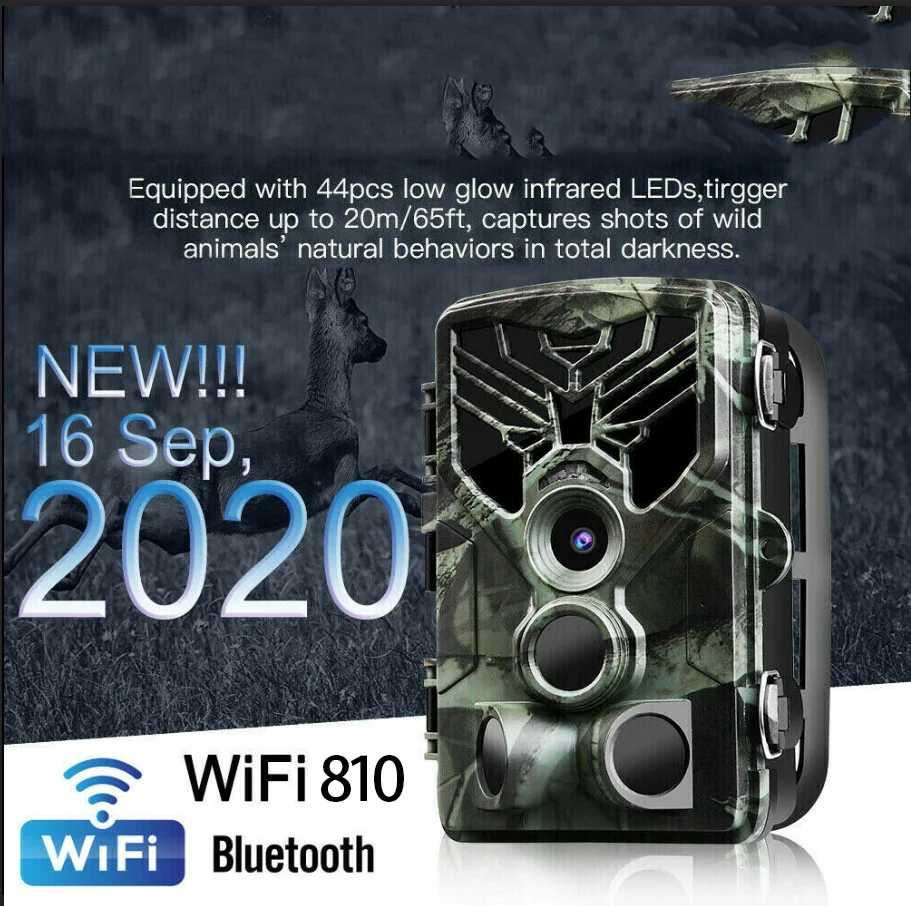 Охотничья камера Wifi810 с функцией ночного видения Wi Fi 20 МП 1080P|Камеры для охоты| |
