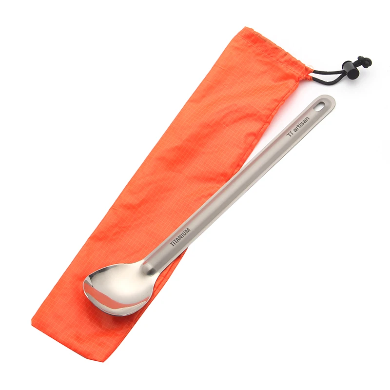 Titanium Long Handle Spoon with Polished Bowl Outdoor Essential Spoon Long portable Picnic Spoon Ultralight polished spoon
Titanium Long Handle Spoon with Polished Bowl Outdoor Essential Spoon Long portable Picnic Spoon Ultralight polished spoon