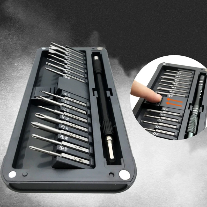 30 in 1 Multi-function Screwdriver with Lengthen S2 Drill Bit Set Cell Phone Laptop Repair Tools Kit
30 in 1 Multi-function Screwdriver with Lengthen S2 Drill Bit Set Cell Phone Laptop Repair Tools Kit