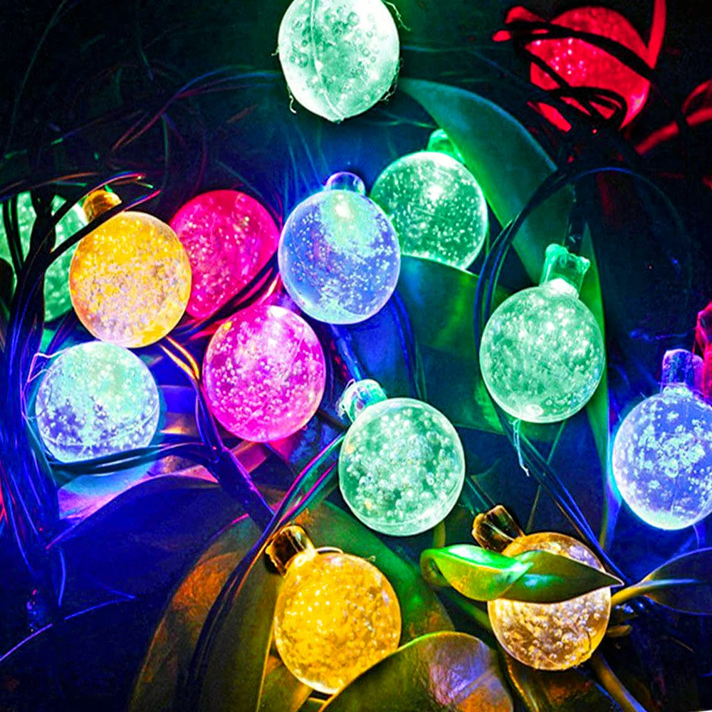30 LED Solar Lamp Crystal Ball Led String Lights 6.5M Waterproof Fairy For Outdoor Garden Christmas Wedding Holiday Decoration 
30 LED Solar Lamp Crystal Ball Led String Lights 6.5M Waterproof Fairy For Outdoor Garden Christmas Wedding Holiday Decoration