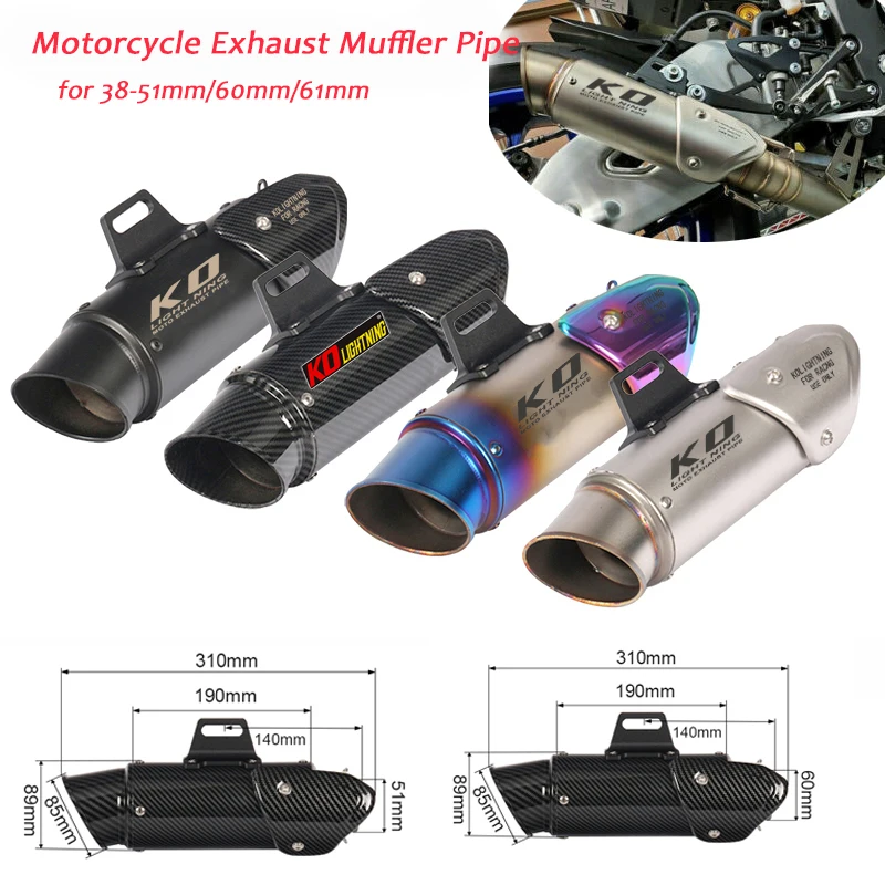 310mm Length Exhaust Vent Tip Pipe With DB Killer for 51mm 60mm Motorcylce Muffler Tip Stainless Steel Silencer System Silp on
310mm Length Exhaust Vent Tip Pipe With DB Killer for 51mm 60mm Motorcylce Muffler Tip Stainless Steel Silencer System Silp on