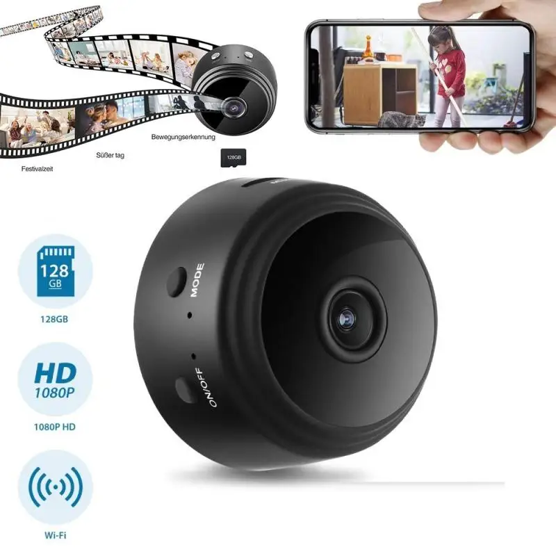 Мини Wi-Fi IP-камера HD 1080P Беспроводная внутренняя камера ночное видение безопасность дистанционное управление Обнаружение ребенка монитор дл...
Мини Wi-Fi IP-камера HD 1080P Беспроводная внутренняя камера ночное видение безопасность дистанционное управление Обнаружение ребенка монитор дл...