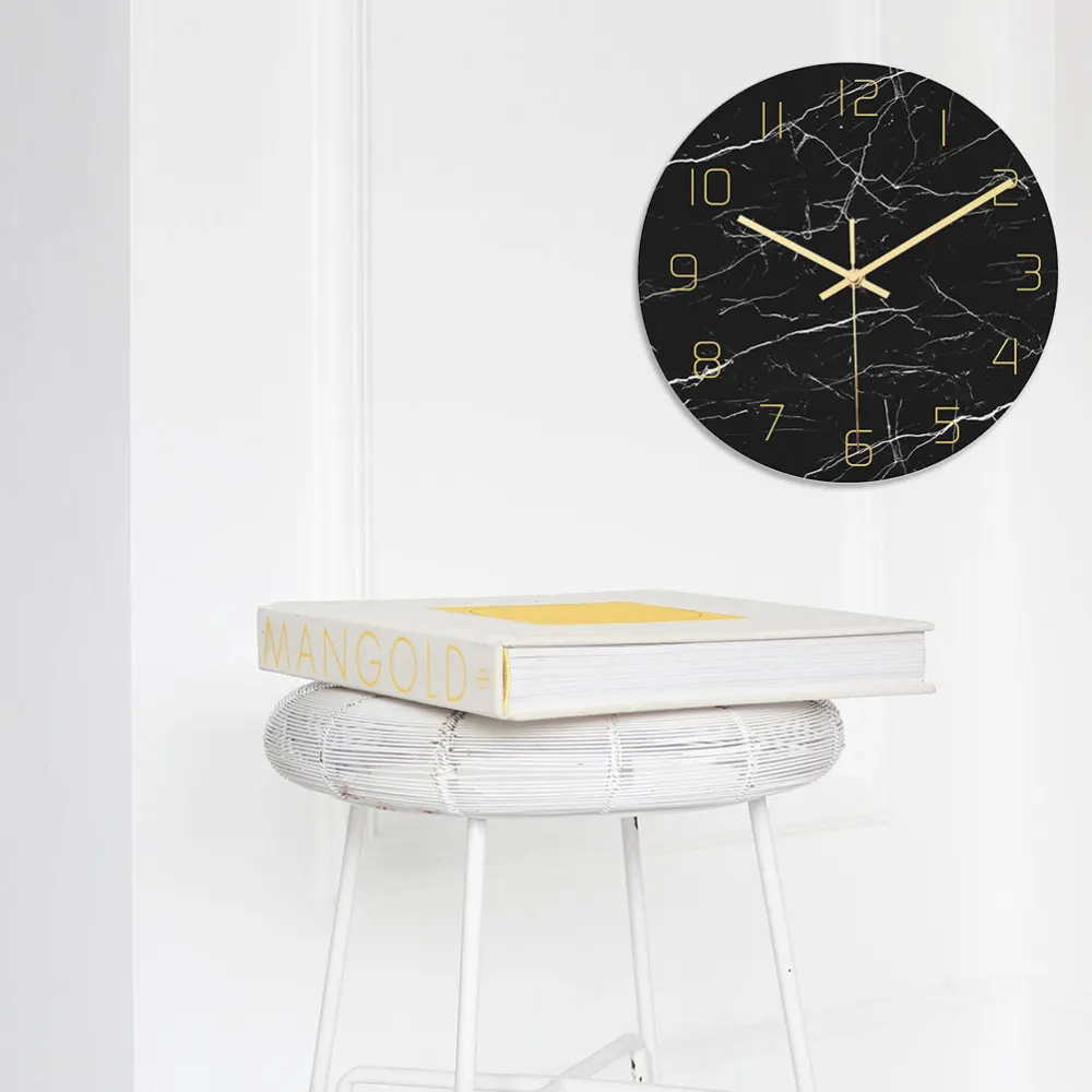 1pc Household Clock Marble Printing Modern Wall Clock Hanging Clock without Battery for Home Decor
1pc Household Clock Marble Printing Modern Wall Clock Hanging Clock without Battery for Home Decor