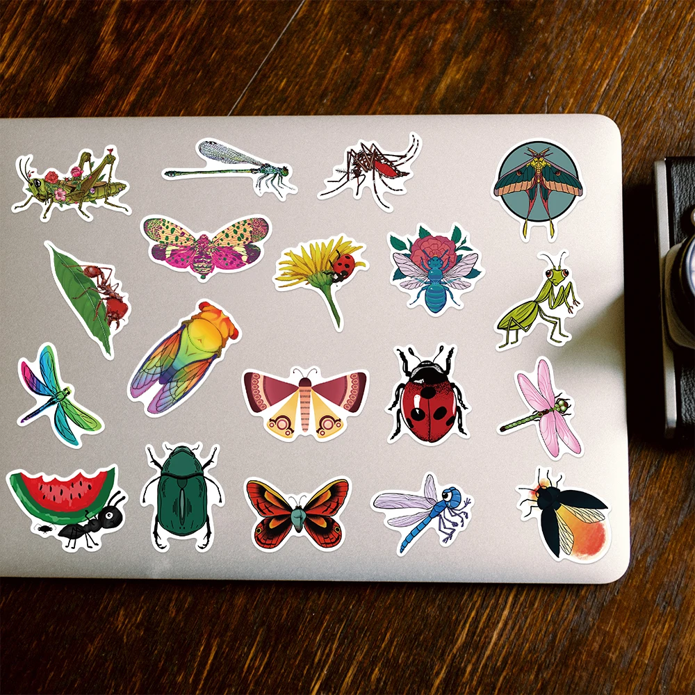 50PCS Insect Animal Cartoon Cute Animal DIY Stickers for Color Butterfly Dragonfly Stationery Luggage Laptop Guitar Stickers
50PCS Insect Animal Cartoon Cute Animal DIY Stickers for Color Butterfly Dragonfly Stationery Luggage Laptop Guitar Stickers