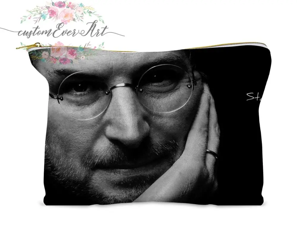 Steve Jobs cosmetic bag personalized small makeup bag funny makeup organizer toiletry bag zipper pouch
Steve Jobs cosmetic bag personalized small makeup bag funny makeup organizer toiletry bag zipper pouch