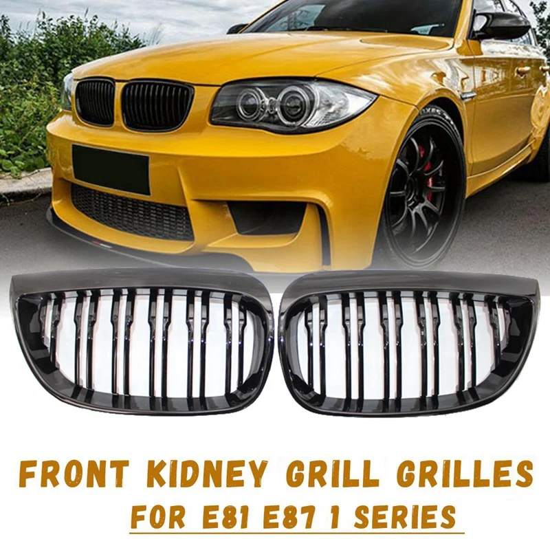Front Kidney Double Line Grille Sport Grill Replacement For-BMW E81 E87 E88 1 Series 2004-2007 GLOSS BLACK
Front Kidney Double Line Grille Sport Grill Replacement For-BMW E81 E87 E88 1 Series 2004-2007 GLOSS BLACK