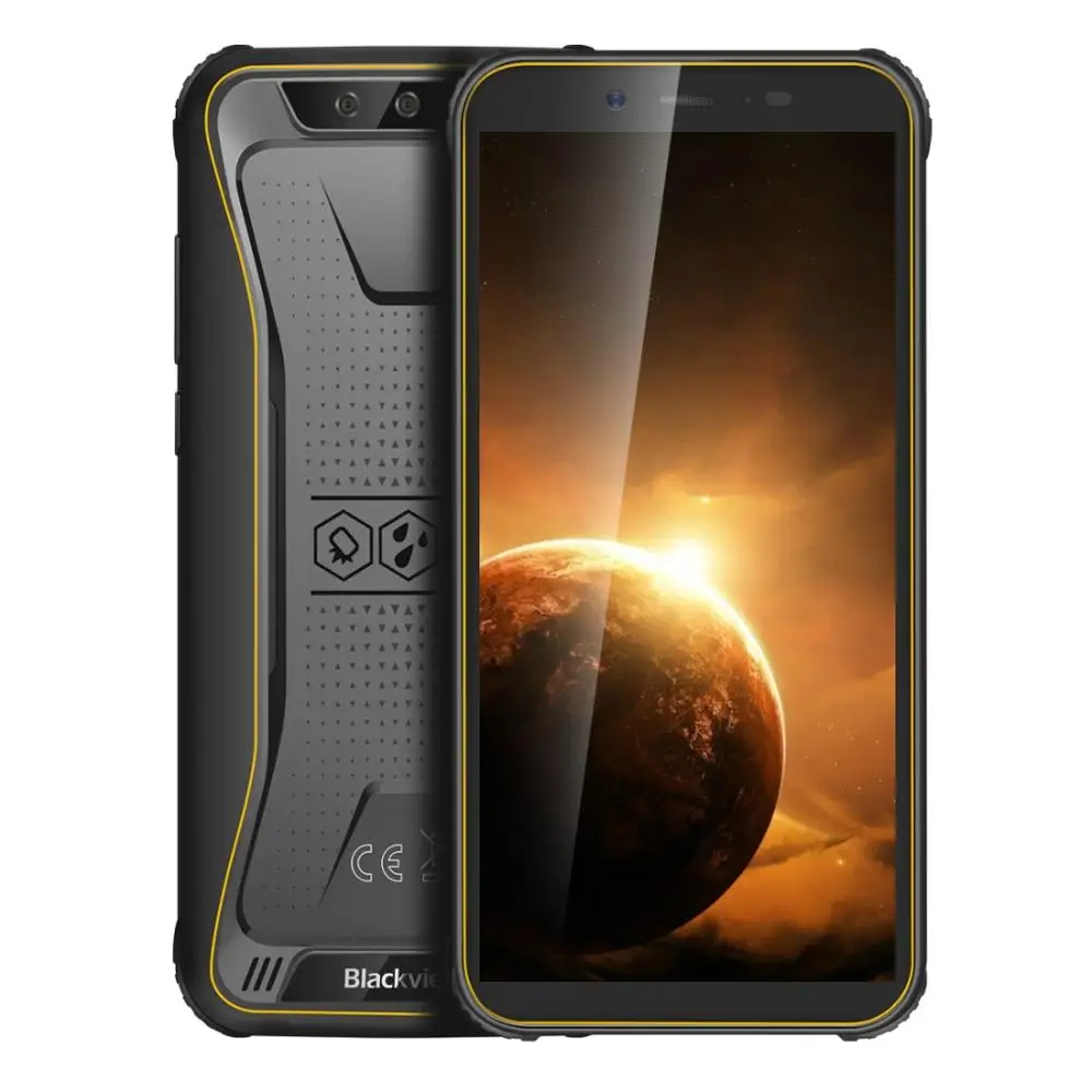 

Blackview BV5500 плюс IP68 прочный Водонепроницаемый смартфон 3 ГБ + 32 ГБ 5,5 "18:9 Экран 4400 мА/ч, MT6739 Android 10 NFC 4G мобильный телефон