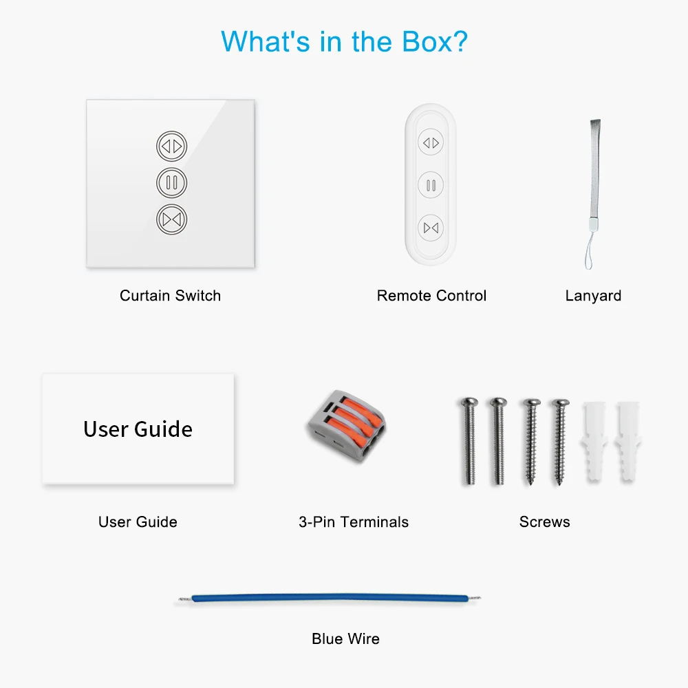 Smart Home Tuya Smart Life WiFi Curtain Switch with Remote for Electric Motorized Curtain Blind Roller Shutter Voice Control
Smart Home Tuya Smart Life WiFi Curtain Switch with Remote for Electric Motorized Curtain Blind Roller Shutter Voice Control