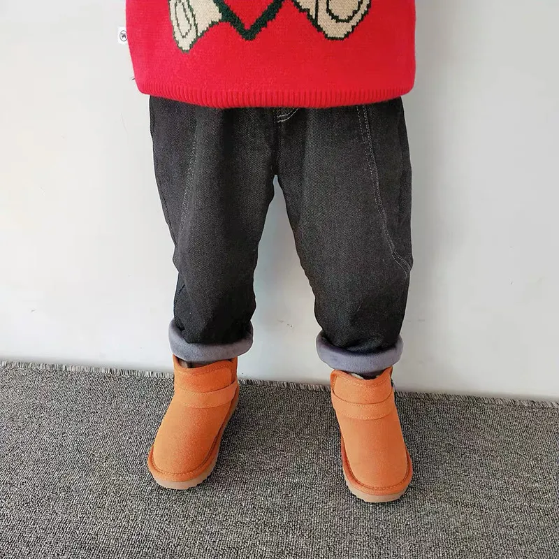 Children's Snow Boots Winter Baby Ankle Boots Plus Velvet Thick Cotton Shoes Genuine Leather Kids Ankle Boots Girls Boots
Children's Snow Boots Winter Baby Ankle Boots Plus Velvet Thick Cotton Shoes Genuine Leather Kids Ankle Boots Girls Boots