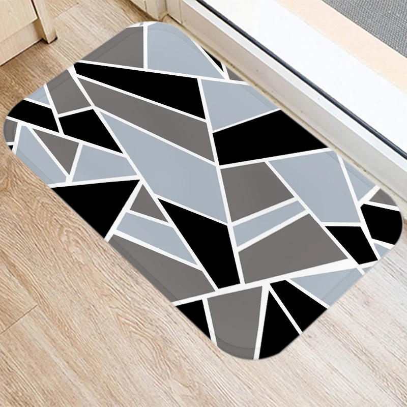 Grey Blue Geometric Pattern Kitchen Entrance Door Mat 40*60 Coral Velvet Carpet Rubber Indoor Floor Mats Non-Anti-Slip Rug 48073
Grey Blue Geometric Pattern Kitchen Entrance Door Mat 40*60 Coral Velvet Carpet Rubber Indoor Floor Mats Non-Anti-Slip Rug 48073