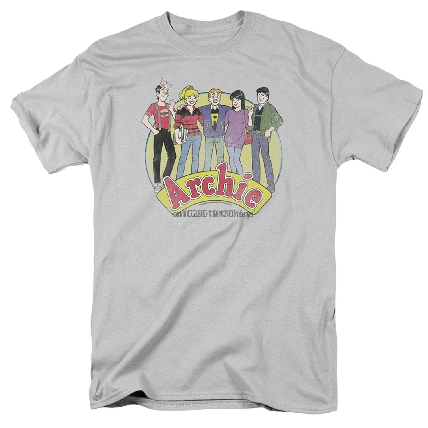 Фото Классическая футболка с героями мультфильмов Archie Comics The Gang Cast|Мужские футболки| |