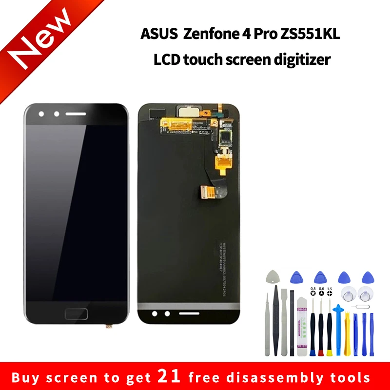 For ASUS Zenfone 4 Pro ZS551KL LCD display High quality HD brand new screen assembly with Disassembly tools
For ASUS Zenfone 4 Pro ZS551KL LCD display High quality HD brand new screen assembly with Disassembly tools