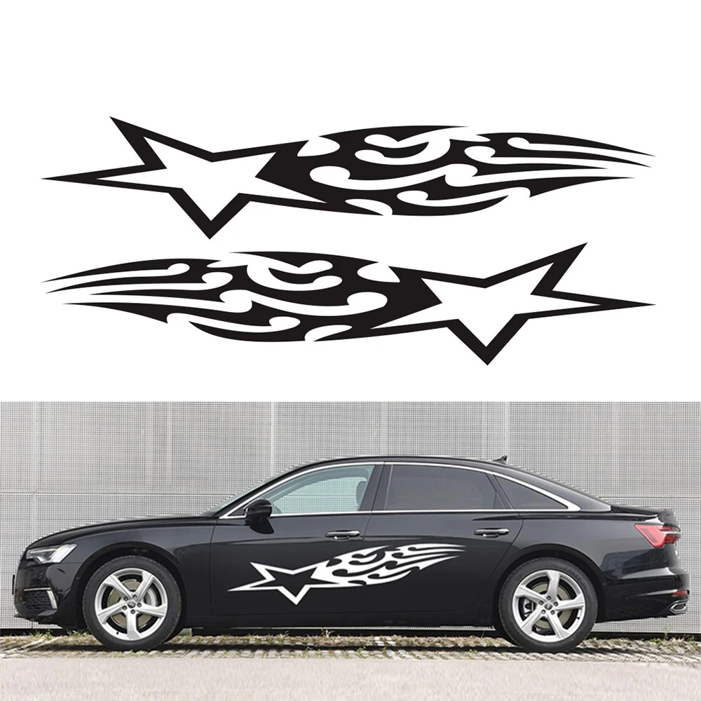 Customizable Size Fashion Sports Car Fire Totems Star Door Waist Line Modelling Adornment Door Car Decals Vinyl Decals
Customizable Size Fashion Sports Car Fire Totems Star Door Waist Line Modelling Adornment Door Car Decals Vinyl Decals