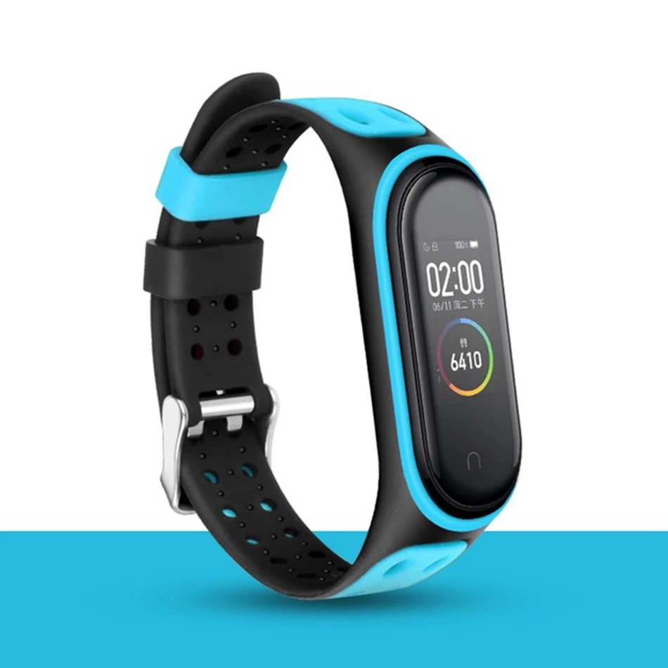 Защитный ремешок на запястье для браслета Xiaomi Mi Band 3 4 силиконовый браслет Miband NFC