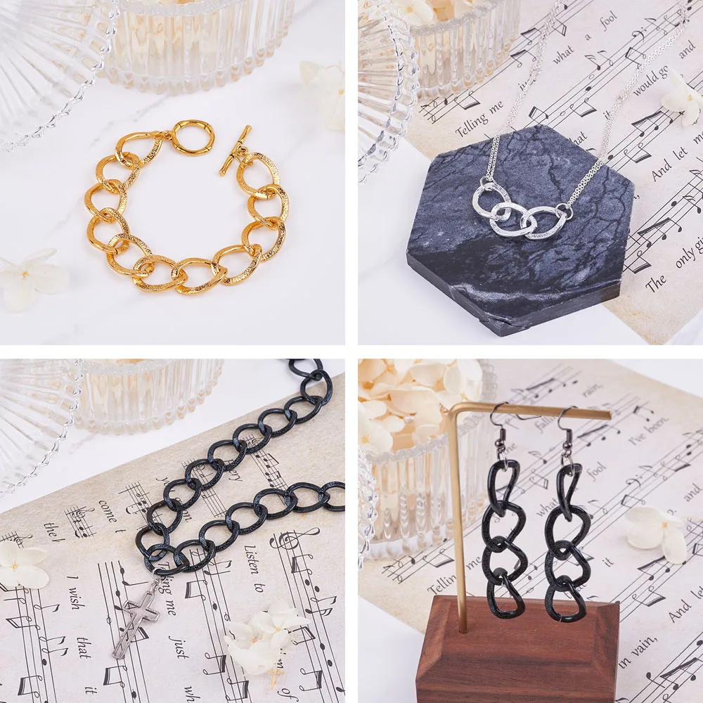 5m/set Aluminium Unwelded Twisted Curb Chains For Jewelry Making DIY Earring Bracelet Necklace Decor Accessories 20x15x1.8mm
5m/set Aluminium Unwelded Twisted Curb Chains For Jewelry Making DIY Earring Bracelet Necklace Decor Accessories 20x15x1.8mm