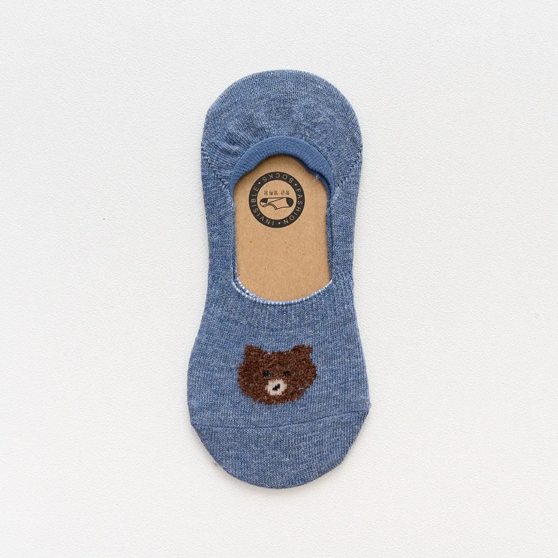 OMEA Invisible Socks Women 6 Pairs Silicone Non-slip Socks Low Cut Cartoon Bear Socks Simple Sock Slippers No Show Boat Socks
OMEA Invisible Socks Women 6 Pairs Silicone Non-slip Socks Low Cut Cartoon Bear Socks Simple Sock Slippers No Show Boat Socks