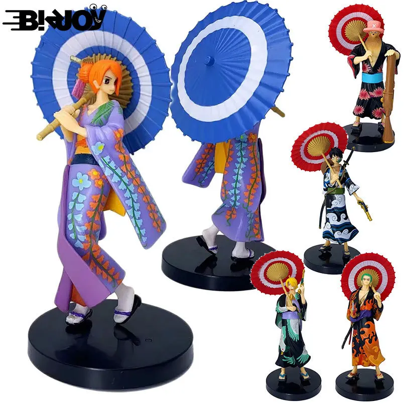 Anime One Piece Kimono straw hat group Luffy Sanji Nami Sauron Chowba PVC Action Figure Toys OnePiece Collection
Anime One Piece Kimono straw hat group Luffy Sanji Nami Sauron Chowba PVC Action Figure Toys OnePiece Collection