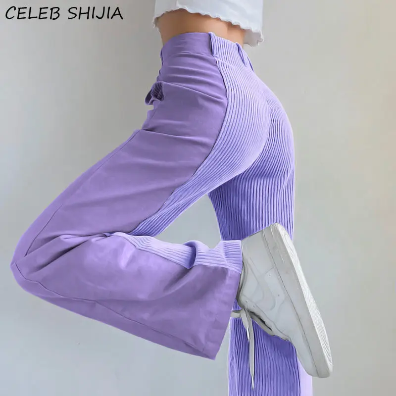 Женские вельветовые брюки SHIJIA, фиолетовые прямые брюки с высокой талией в уличном стиле, Y2k, розовые летние брюки для женщин
Женские вельветовые брюки SHIJIA, фиолетовые прямые брюки с высокой талией в уличном стиле, Y2k, розовые летние брюки для женщин