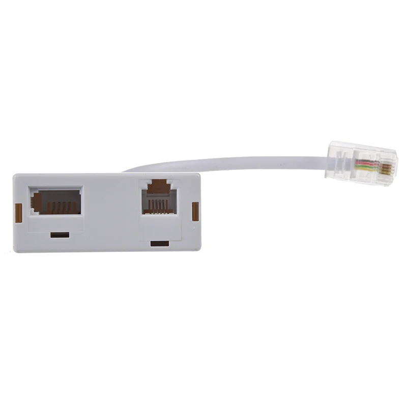 RJ45 Plug to RJ11 BT Socket Splitter Telephone Adapter
RJ45 Plug to RJ11 BT Socket Splitter Telephone Adapter
