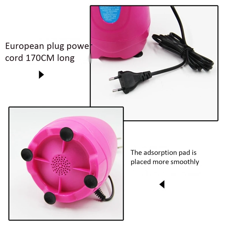 Portable Electric Balloon Inflator Pump Air Compressor Inflatable Machine Electric Balloon Air Blower--EU Plug
Portable Electric Balloon Inflator Pump Air Compressor Inflatable Machine Electric Balloon Air Blower--EU Plug