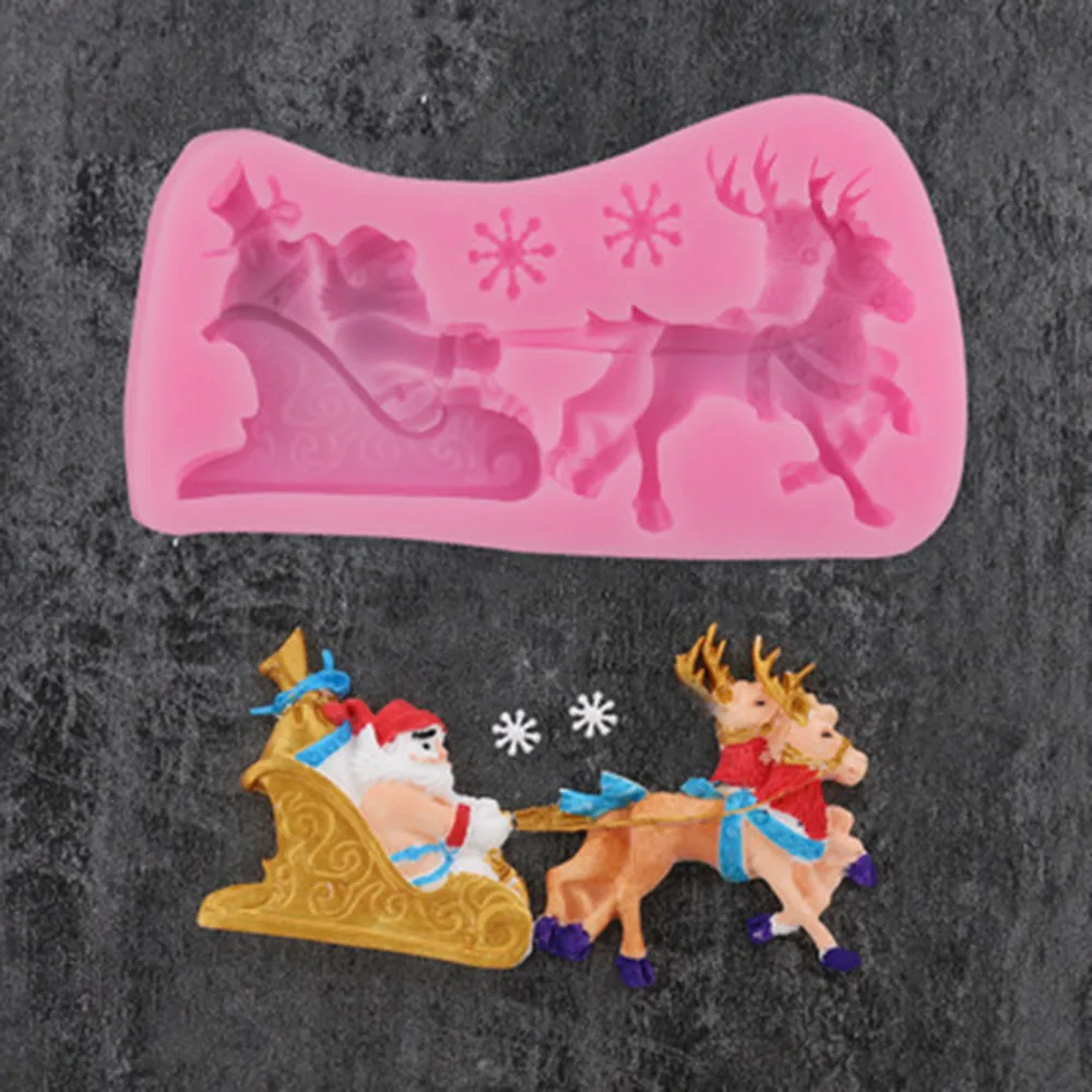 1Pc Christmas Santa Claus Milu Deer Shape Chocolate Candy Jello 3D Silicone Fondant Lace Mold Mould Cake Decoration Pastry Tools
1Pc Christmas Santa Claus Milu Deer Shape Chocolate Candy Jello 3D Silicone Fondant Lace Mold Mould Cake Decoration Pastry Tools