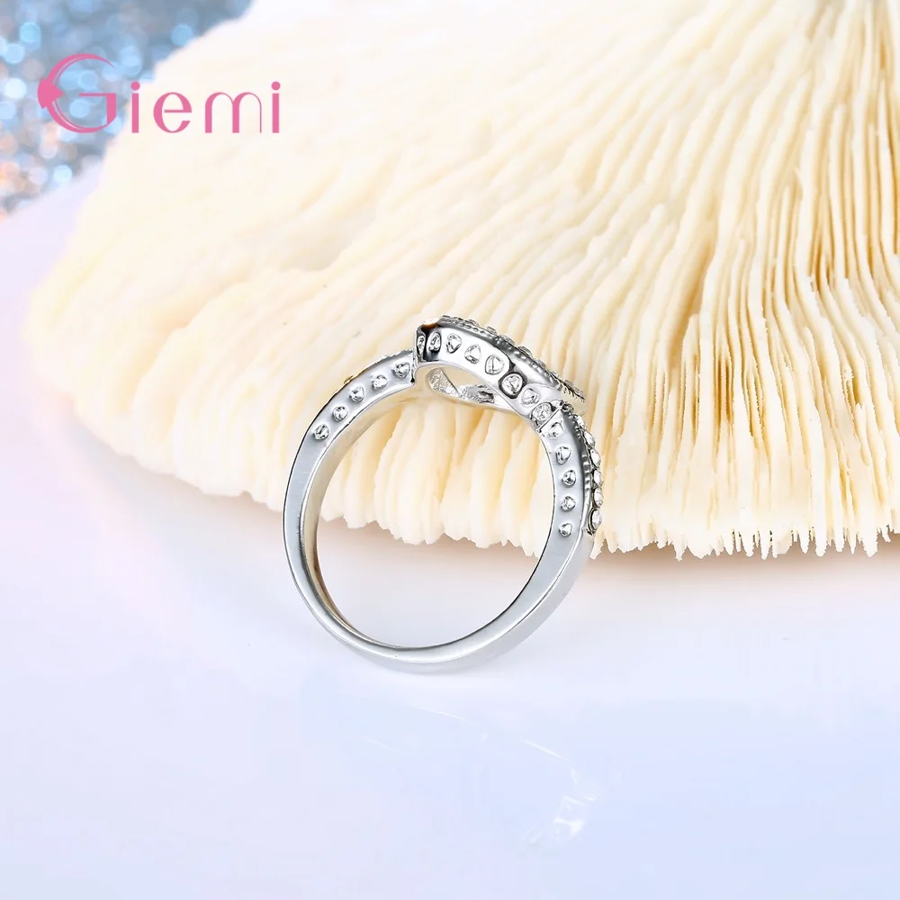 925 Sterling Silver Circle Loop Rings For Women Bridal Wedding Trendy Jewellery Engagement White Black CZ Cubic Zircon Anillos
925 Sterling Silver Circle Loop Rings For Women Bridal Wedding Trendy Jewellery Engagement White Black CZ Cubic Zircon Anillos