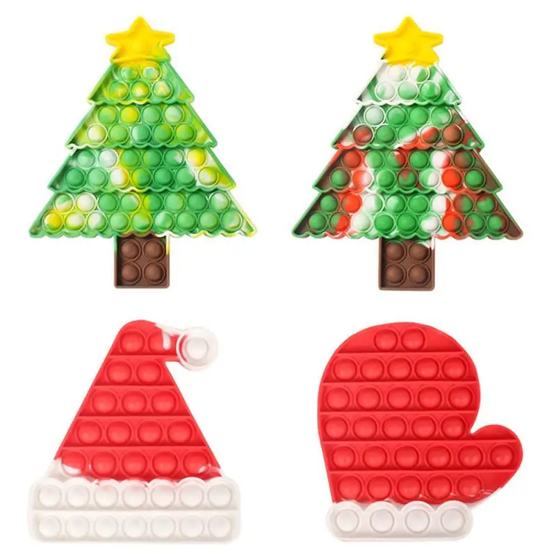 Christmas Series Silicone Toys Decompression Childrens Educational Toy Push Bubbles Fingers Toys for Birthday Christmas Party
Christmas Series Silicone Toys Decompression Childrens Educational Toy Push Bubbles Fingers Toys for Birthday Christmas Party