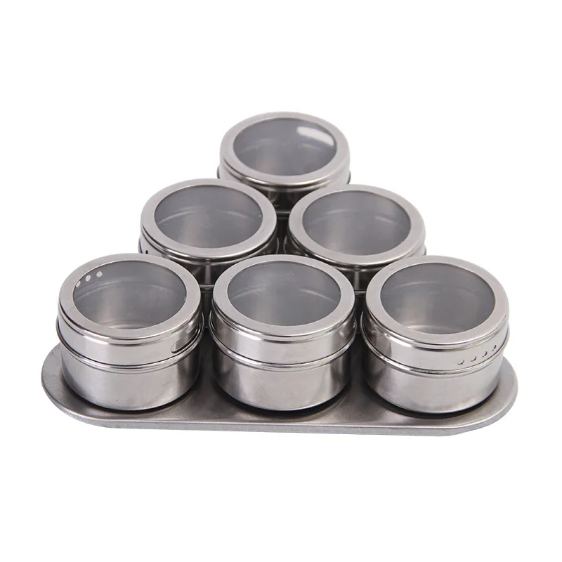 6-12 Piece Set Magnetic Dustproof Visual Stainless Steel Seasoning Jar Outdoor Barbecue 6-9 Kinds of Seasoning Jar Set OK 1111
6-12 Piece Set Magnetic Dustproof Visual Stainless Steel Seasoning Jar Outdoor Barbecue 6-9 Kinds of Seasoning Jar Set OK 1111