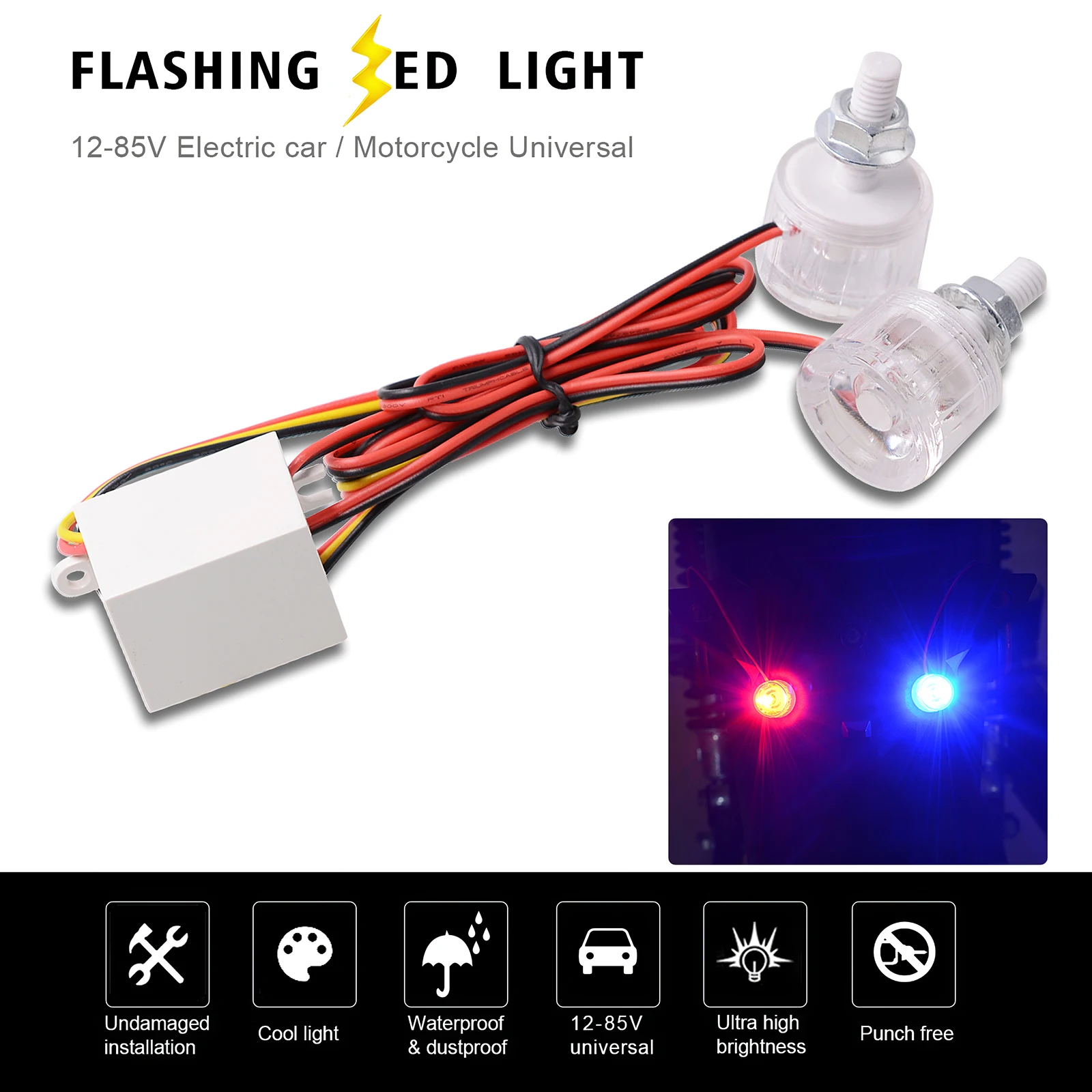 Eagle Eye Lamp Bright Motorcycle Brake Light Waterproof Easy to Install Daytime Running Light for Outdoor Motorcycle Vehicles
Eagle Eye Lamp Bright Motorcycle Brake Light Waterproof Easy to Install Daytime Running Light for Outdoor Motorcycle Vehicles