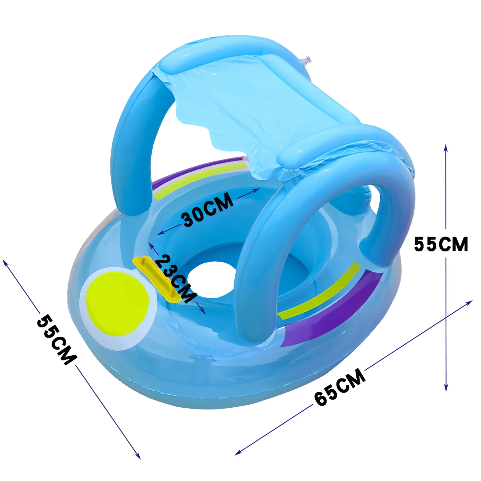 Outdoor Inflatable Swimming Float Swimming Ring Easy to Use Shading Baby Flotation Seat Safety Pool Float with Sun Protection
Outdoor Inflatable Swimming Float Swimming Ring Easy to Use Shading Baby Flotation Seat Safety Pool Float with Sun Protection