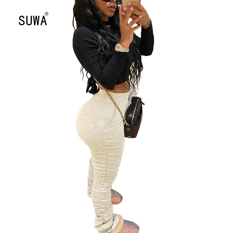 Hot Recommend Style Elastic Waist Pleated Legs Long Pants Women's Trousers Fashion Classic Streetwear Femme Pocket Bottoms
Hot Recommend Style Elastic Waist Pleated Legs Long Pants Women's Trousers Fashion Classic Streetwear Femme Pocket Bottoms
