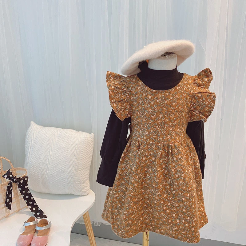 Toddler Girls Dress Sets Kids Fashion New Two-piece Suit Black Tshirt Floral Print Vest Skirt 2pcs For Girl Child Autumn Suits
Toddler Girls Dress Sets Kids Fashion New Two-piece Suit Black Tshirt Floral Print Vest Skirt 2pcs For Girl Child Autumn Suits
