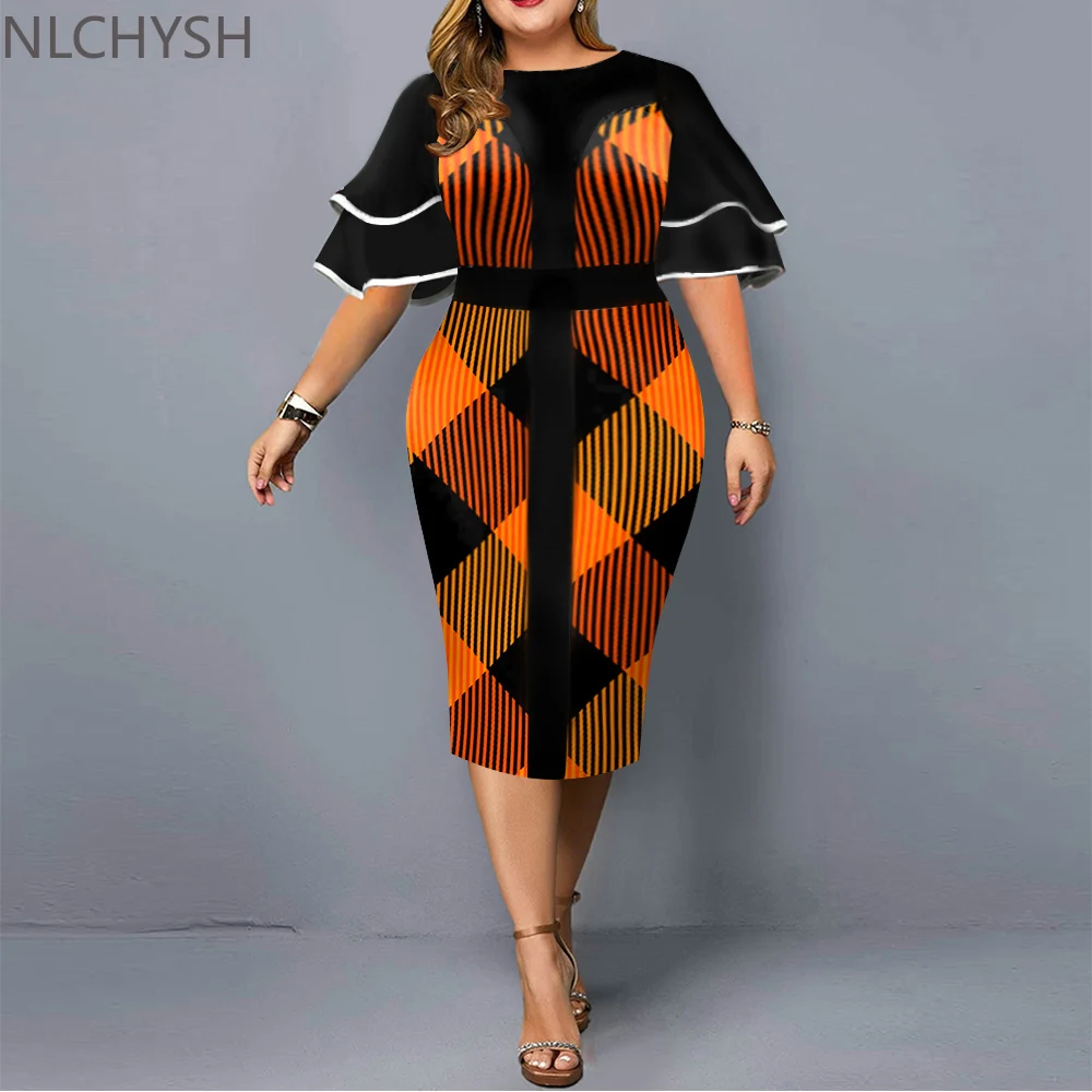 Женское платье с геометрическим принтом, размеры до 5XL
Женское платье с геометрическим принтом, размеры до 5XL