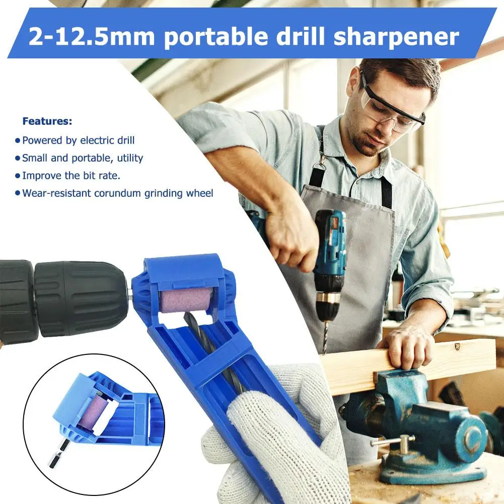 2-12.5mm Portable Drill Bit Sharpener Corundum Grinding Wheel 1set Corundum Wheel Drill Sharpener for Tools for Drill Sharpener
2-12.5mm Portable Drill Bit Sharpener Corundum Grinding Wheel 1set Corundum Wheel Drill Sharpener for Tools for Drill Sharpener