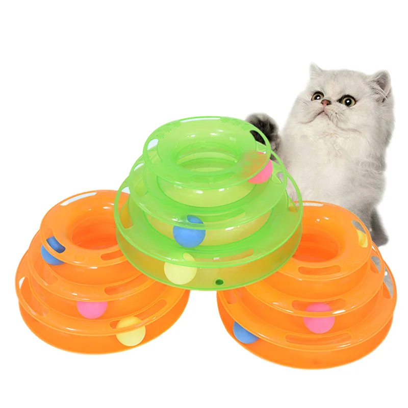 3 Levels Pet Cat Toy Intelligence Tower Tracks Disc Amusement Plate Interacitve Cat Toys Ball Training IQ Cat Kitten Toys
3 Levels Pet Cat Toy Intelligence Tower Tracks Disc Amusement Plate Interacitve Cat Toys Ball Training IQ Cat Kitten Toys