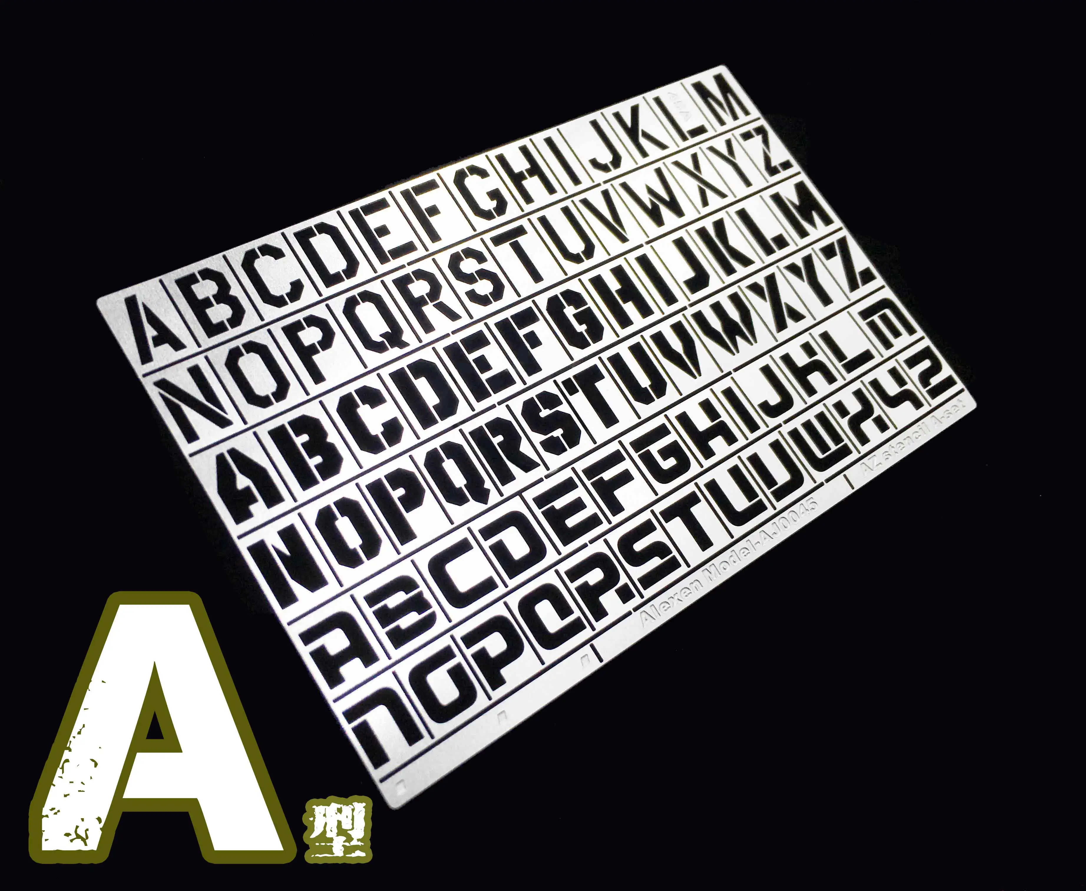 AJ0045/46 Gundam / Gennaku / Military Model Heavy Equipment Number DIY Essential Letter Hollow Spray Plate
AJ0045/46 Gundam / Gennaku / Military Model Heavy Equipment Number DIY Essential Letter Hollow Spray Plate