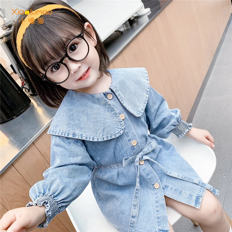 Hot Sale Fashion Girls Denim Dress Baby Soft Cotton Dresses Girls Long-sleeve Flower-embroidery Dresses Kids Dress-style Blouses
Hot Sale Fashion Girls Denim Dress Baby Soft Cotton Dresses Girls Long-sleeve Flower-embroidery Dresses Kids Dress-style Blouses