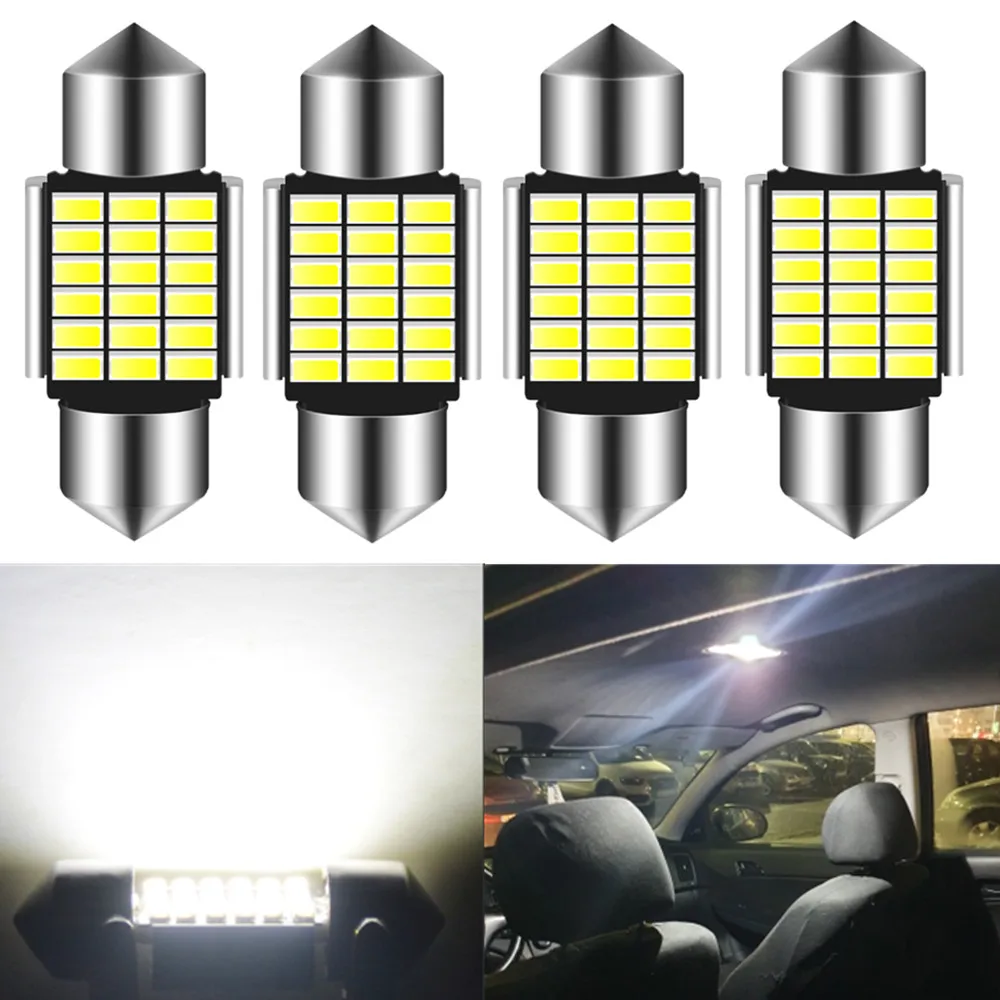 4pcs License Plate Lights Reading Lights Dome Festoon Light C5w C10W Car Led 31MM 36MM 39MM 41mm for BMW Toyota Skoda Ford Lada
4pcs License Plate Lights Reading Lights Dome Festoon Light C5w C10W Car Led 31MM 36MM 39MM 41mm for BMW Toyota Skoda Ford Lada