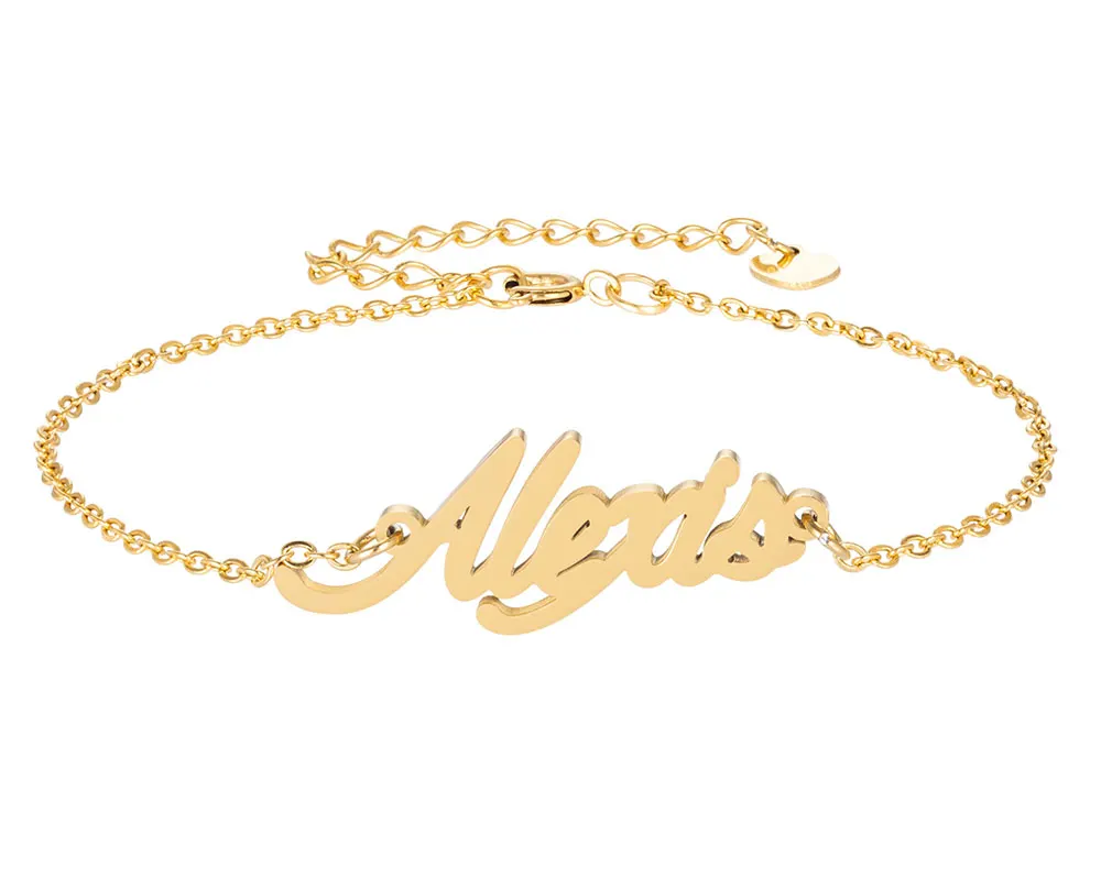 Alexis Name Bracelet for Women Girl Jewelry Stainless Steel with Gold Plated Nameplate Charm Femme Mother Girlfriend Best Gift
Alexis Name Bracelet for Women Girl Jewelry Stainless Steel with Gold Plated Nameplate Charm Femme Mother Girlfriend Best Gift