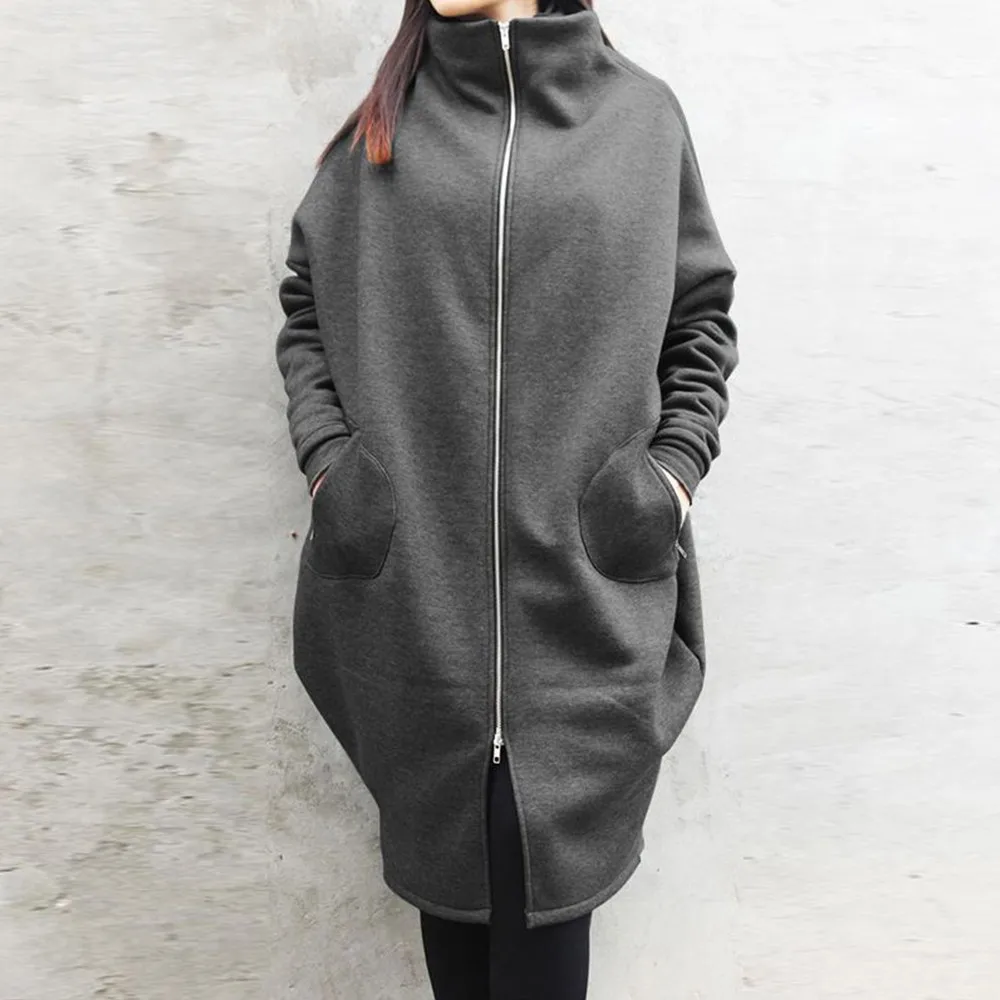Oversize Women Minimalism Solid Elegant Loose Casual Ladies Hooded Long Zip Up Sweatshirt Jacket Coat Hoodie Jumper Outwear Top
Oversize Women Minimalism Solid Elegant Loose Casual Ladies Hooded Long Zip Up Sweatshirt Jacket Coat Hoodie Jumper Outwear Top